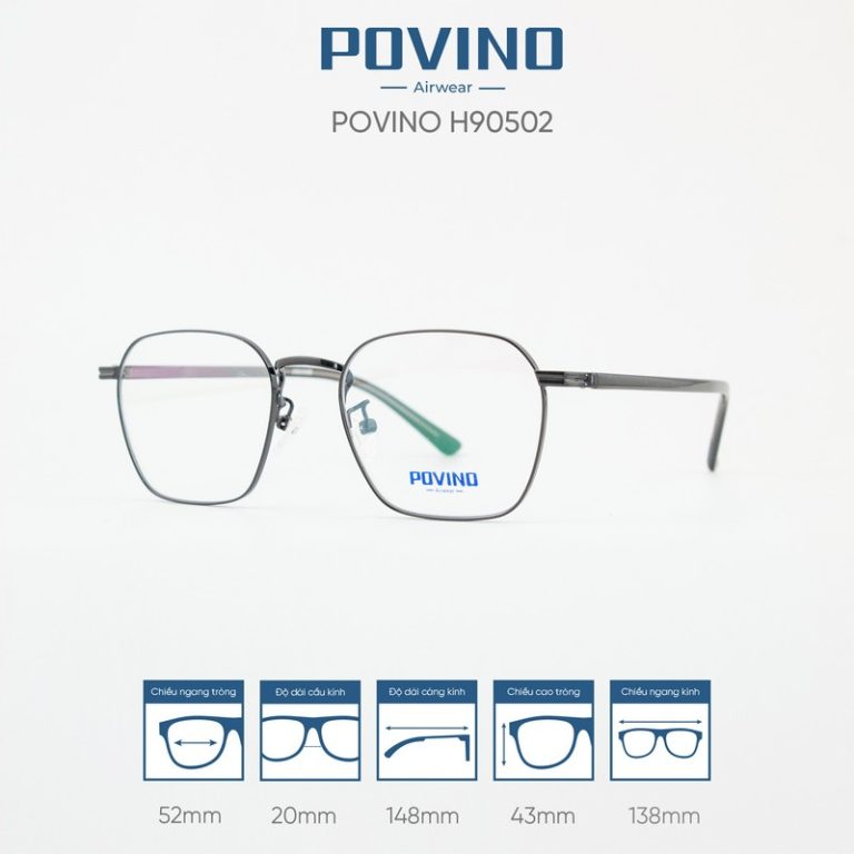 Gọng kính POVINO H90502 - Ảnh 7