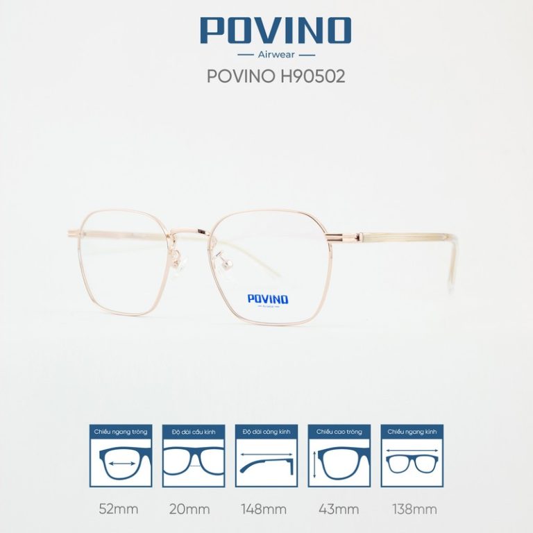 Gọng kính POVINO H90502 - Ảnh 6