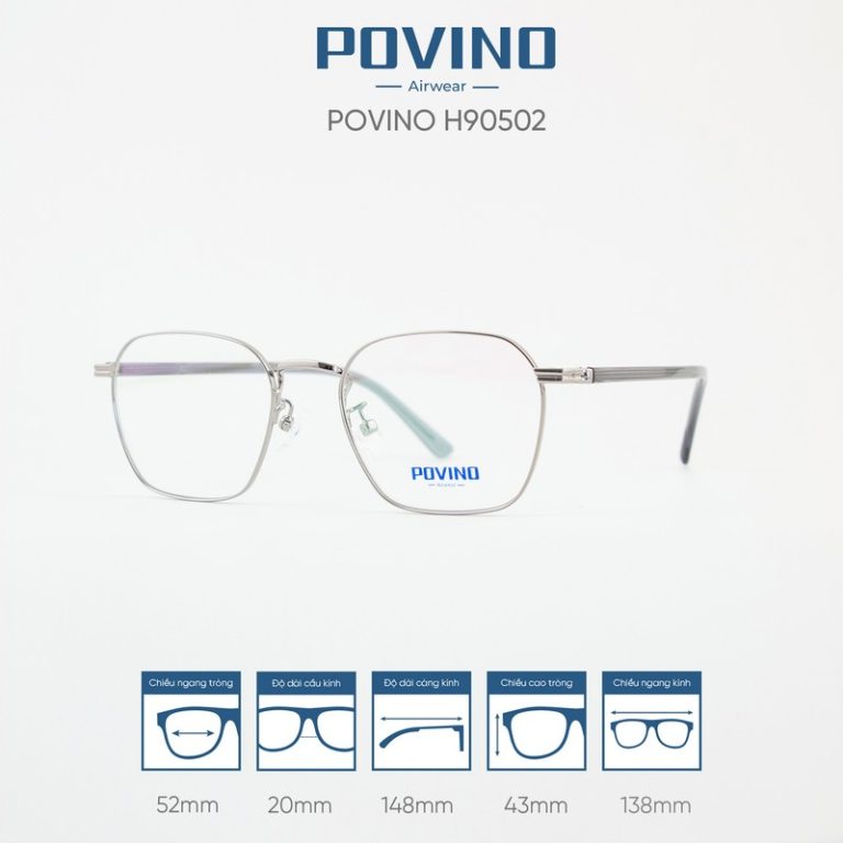 Gọng kính POVINO H90502 - Ảnh 5