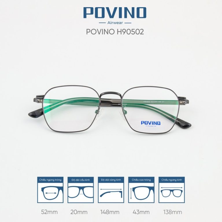 Gọng kính POVINO H90502 - Ảnh 4