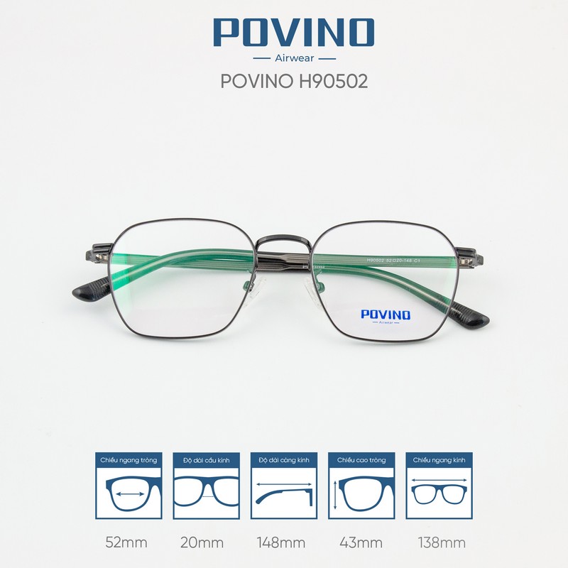 Gọng kính POVINO H90502