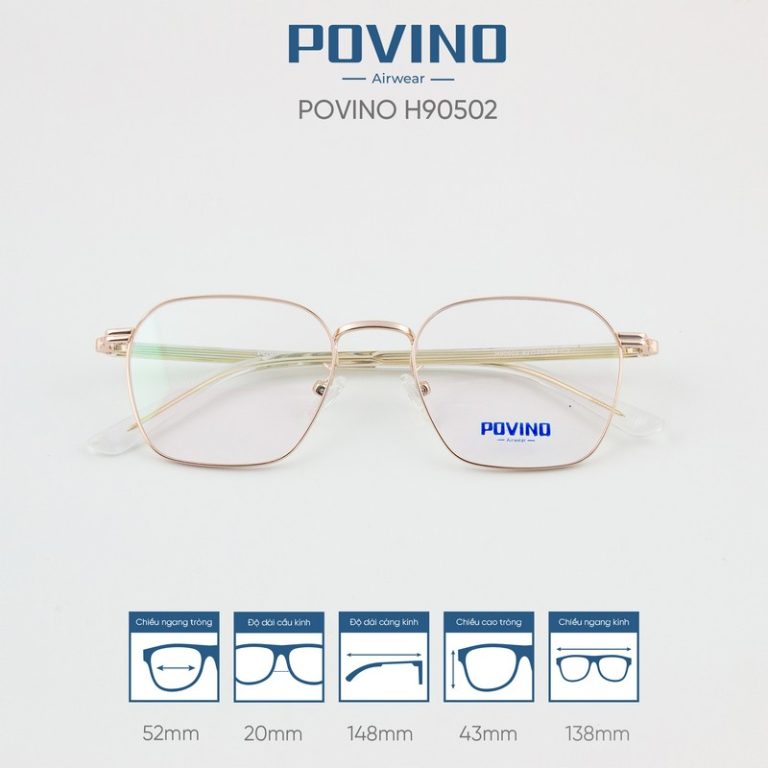 Gọng kính POVINO H90502 - Ảnh 3
