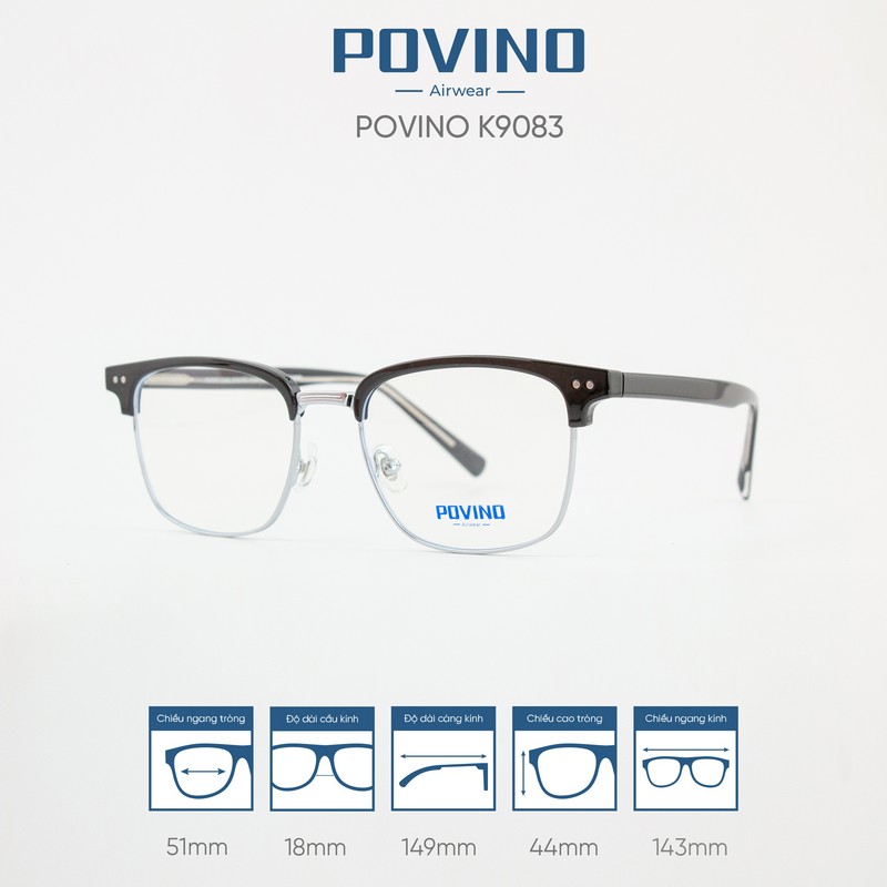 Gọng kính POVINO K9083 - Ảnh 9