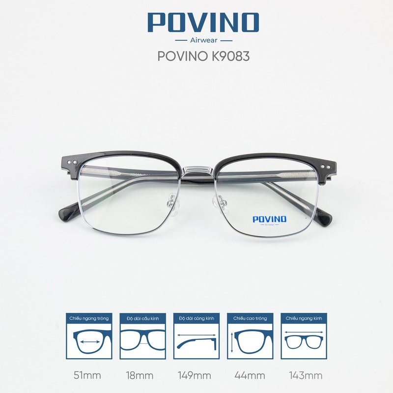 Gọng kính POVINO K9083 - Ảnh 6