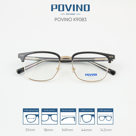 Gọng kính POVINO K9083 - Ảnh 5