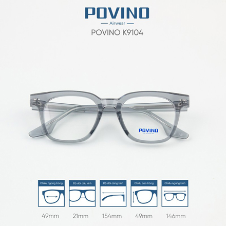 Gọng kính POVINO K9104 - Ảnh 5