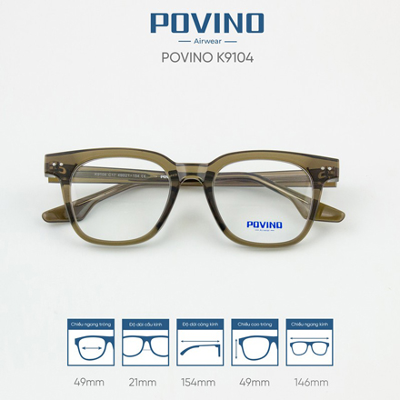 Gọng kính POVINO K9104 - Ảnh 4