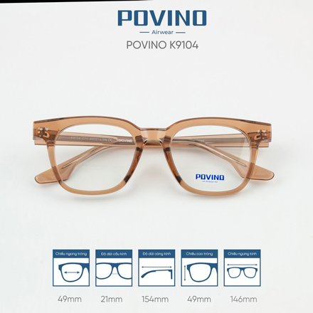 Gọng kính POVINO K9104 - Ảnh 2