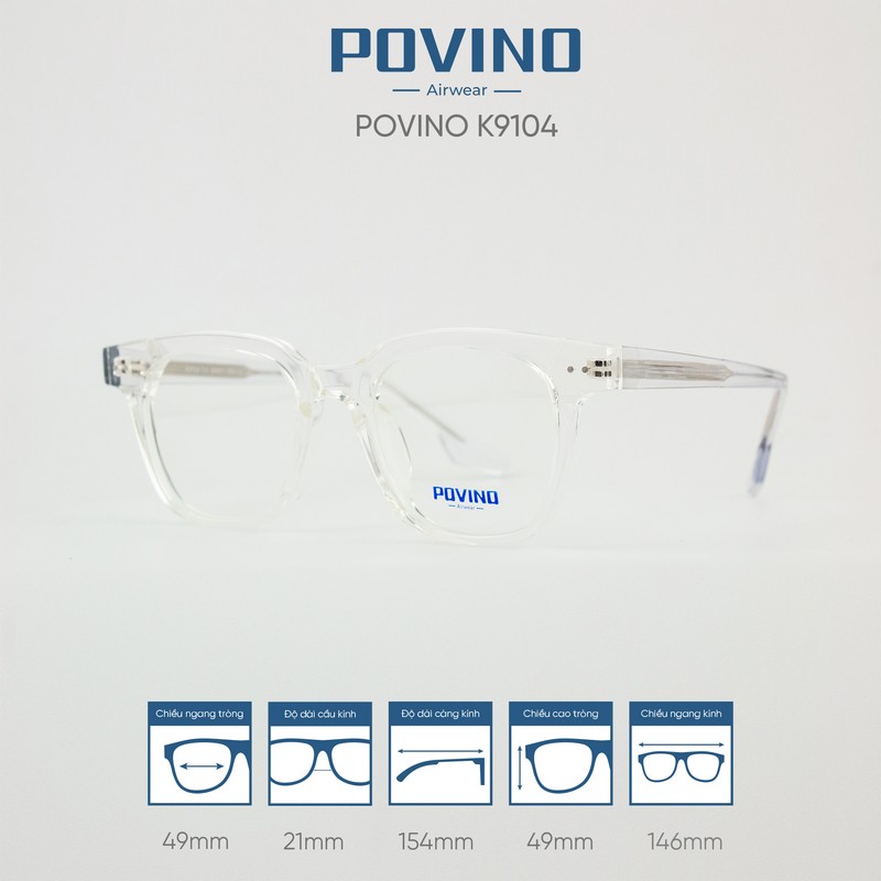 Gọng kính POVINO K9104 - Ảnh 8