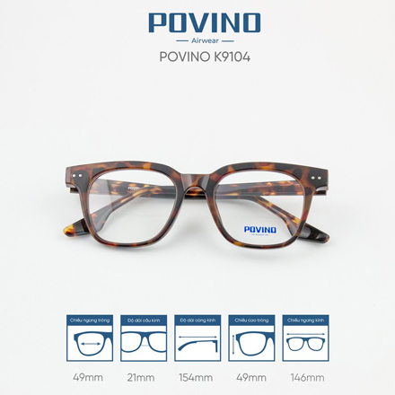 Gọng kính POVINO K9104 - Ảnh 6