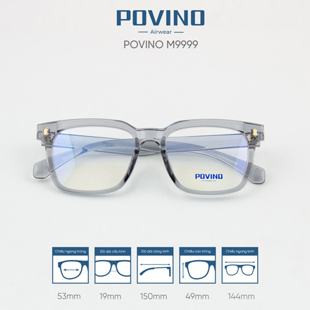 Gọng kính POVINO M9999 - Ảnh 2