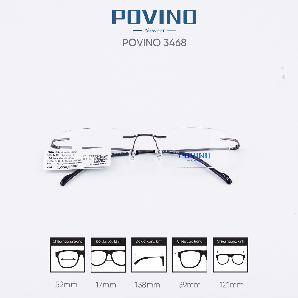 Gọng kính POVINO ST3468 - Ảnh 2