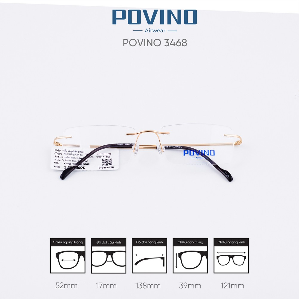 Gọng kính POVINO ST3468 - Ảnh 5