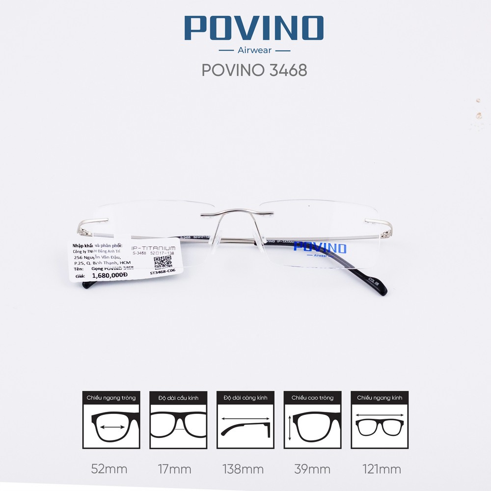 Gọng kính POVINO ST3468 - Ảnh 4