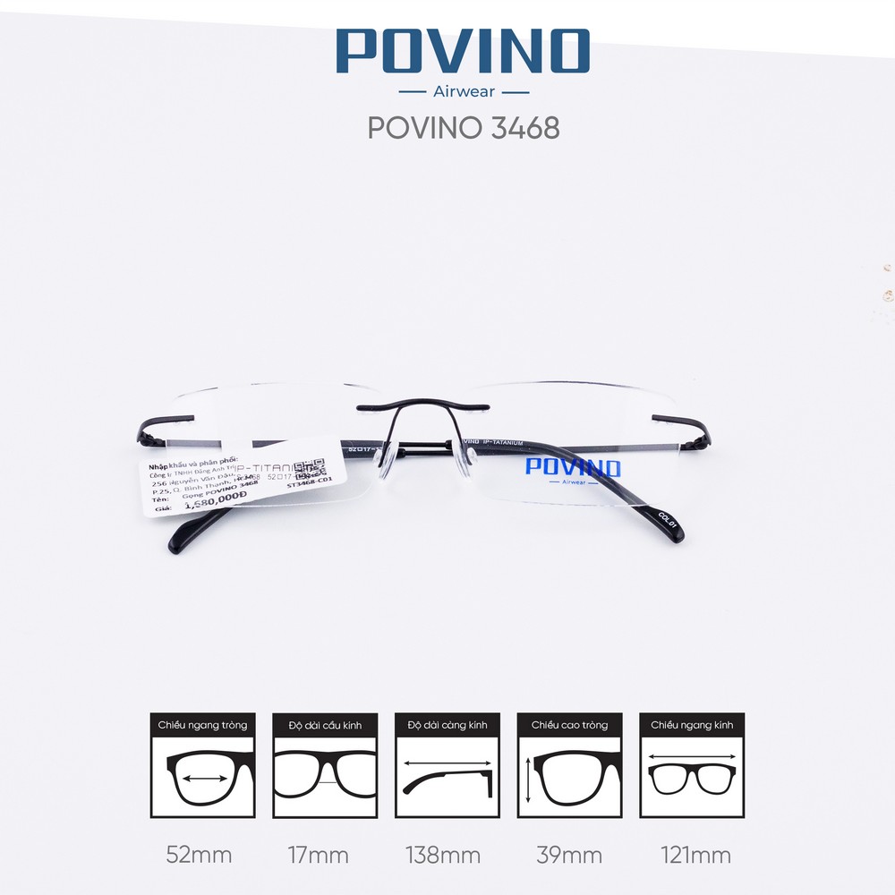 Gọng kính POVINO ST3468 - Ảnh 1