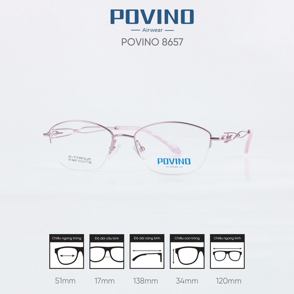 Gọng kính POVINO ST8657 - Ảnh 7