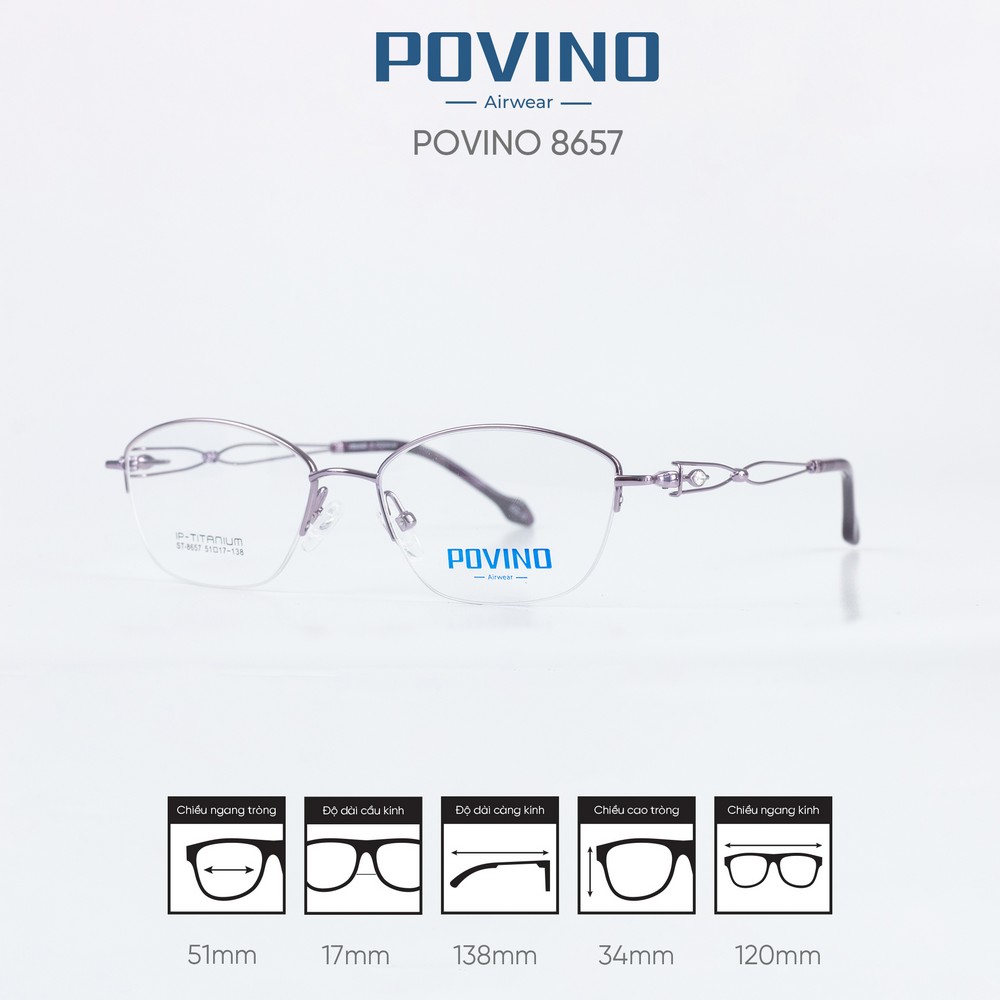 Gọng kính POVINO ST8657 - Ảnh 6