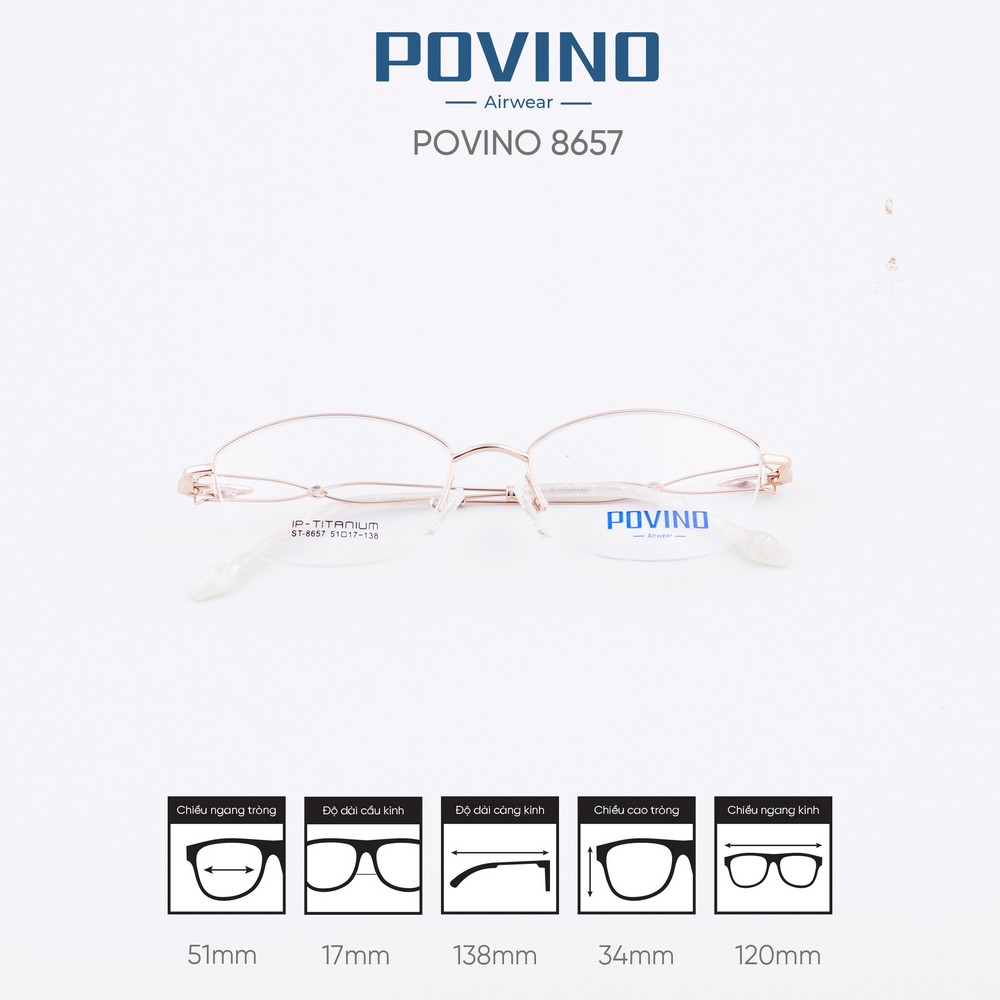 Gọng kính POVINO ST8657 - Ảnh 4