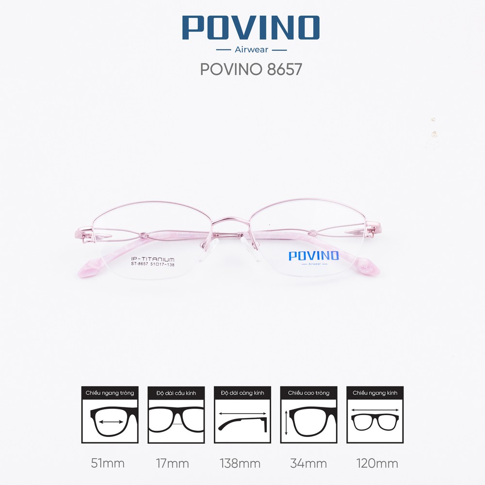 Gọng kính POVINO ST8657 - Ảnh 3