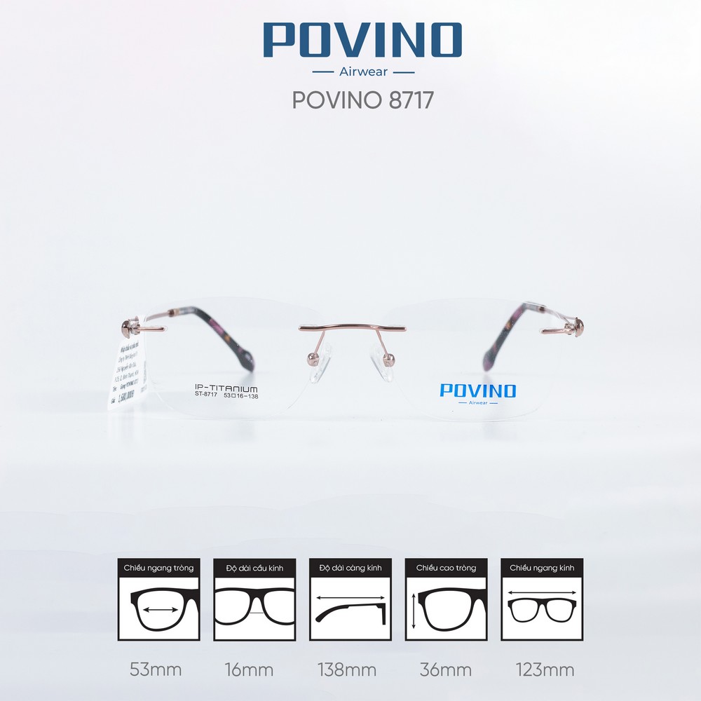 Gọng kính POVINO ST8717 - Ảnh 1