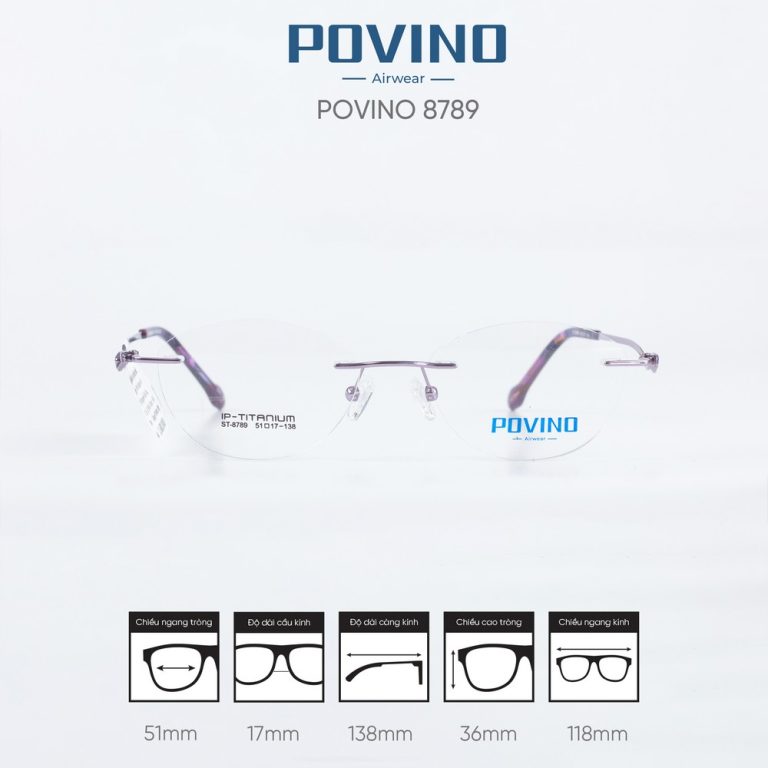 Gọng kính POVINO ST8789 - Ảnh 1