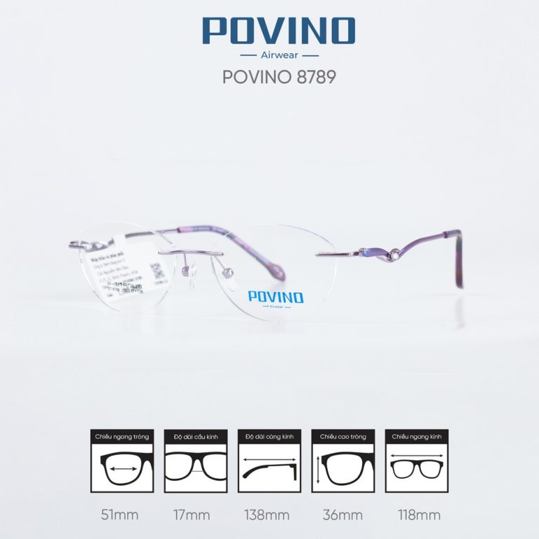 Gọng kính POVINO ST8789 - Ảnh 7