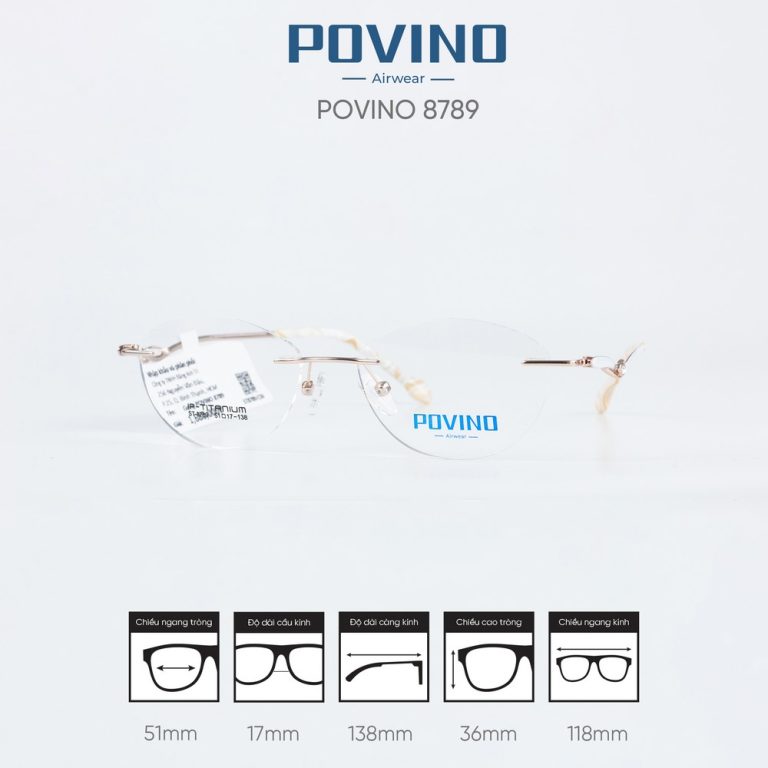 Gọng kính POVINO ST8789 - Ảnh 6