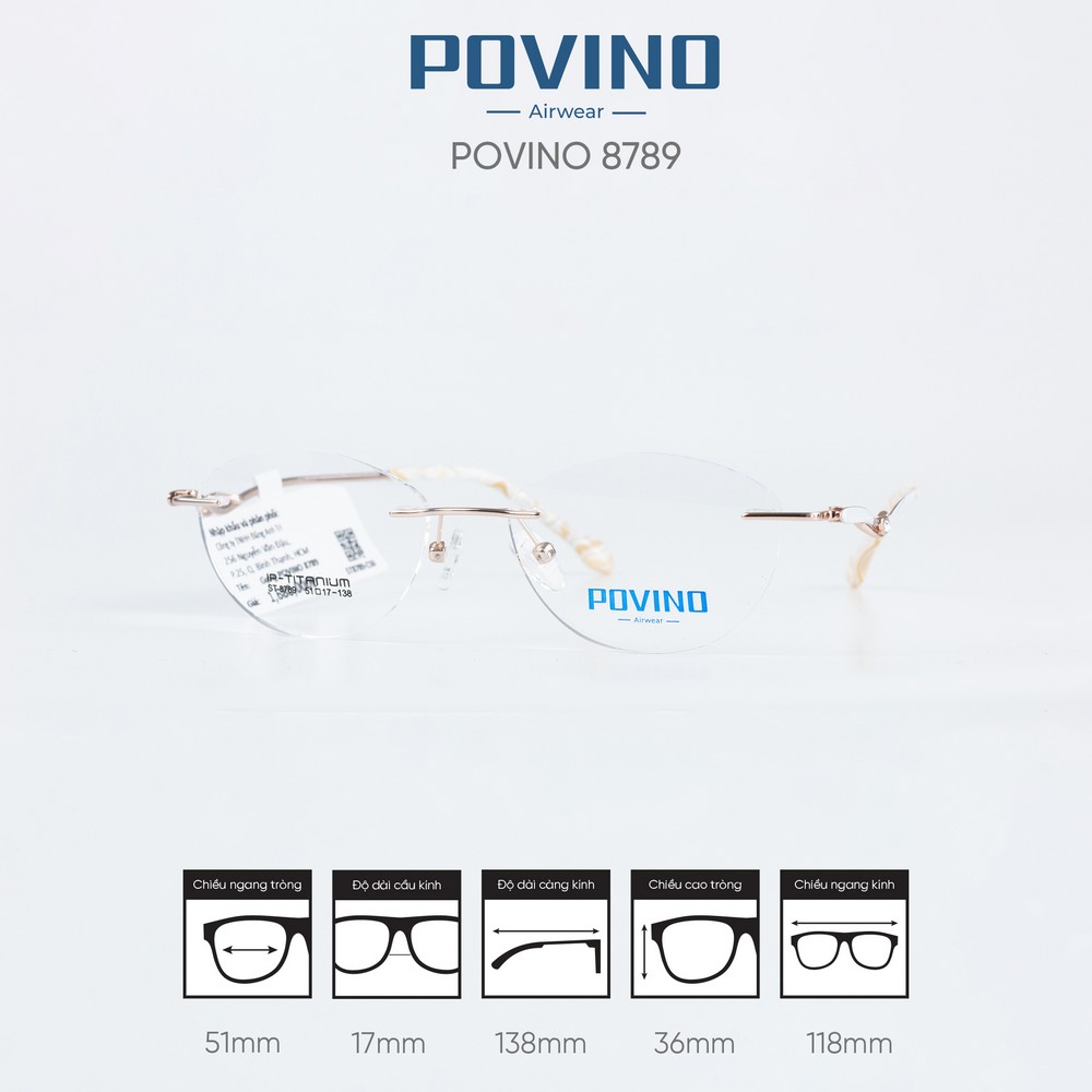 Gọng kính POVINO ST8789 - Ảnh 6