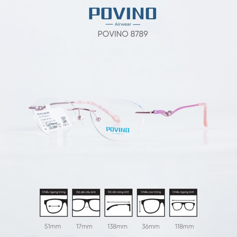 Gọng kính POVINO ST8789 - Ảnh 5