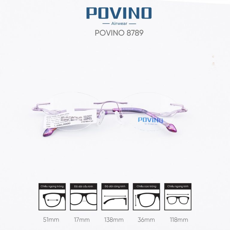 Gọng kính POVINO ST8789 - Ảnh 4