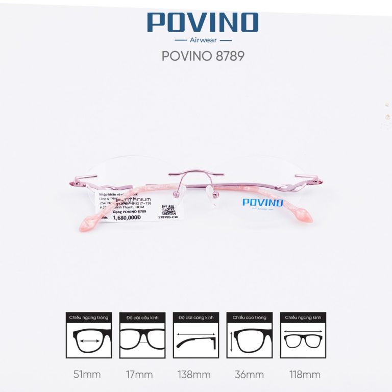 Gọng kính POVINO ST8789 - Ảnh 3