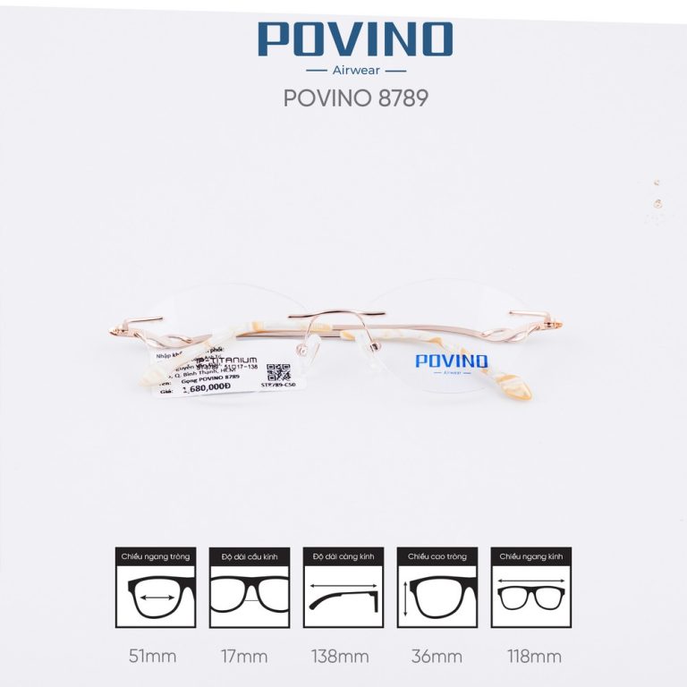 Gọng kính POVINO ST8789 - Ảnh 2