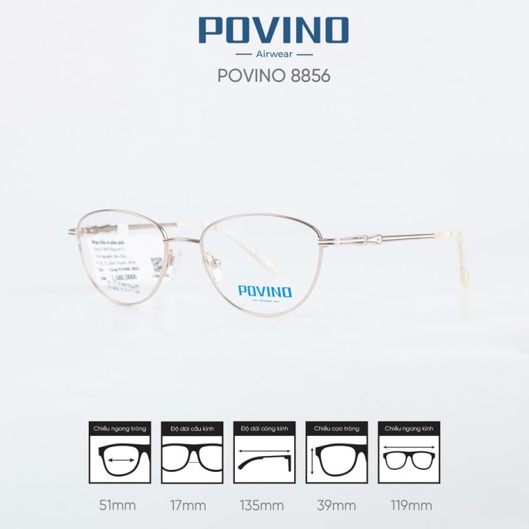 Gọng kính POVINO ST8856 - Ảnh 7