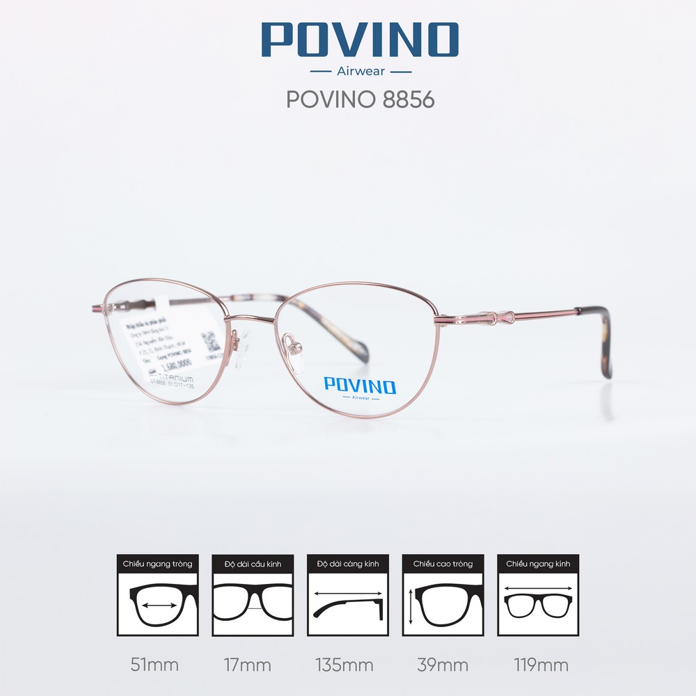 Gọng kính POVINO ST8856 - Ảnh 5