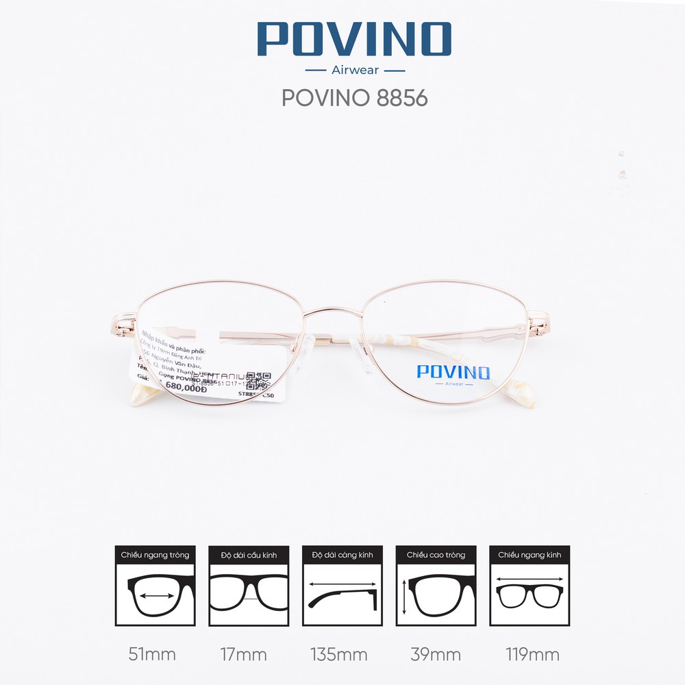 Gọng kính POVINO ST8856 - Ảnh 4