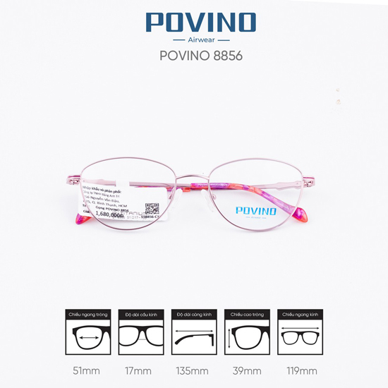 Gọng kính POVINO ST8856 - Ảnh 3