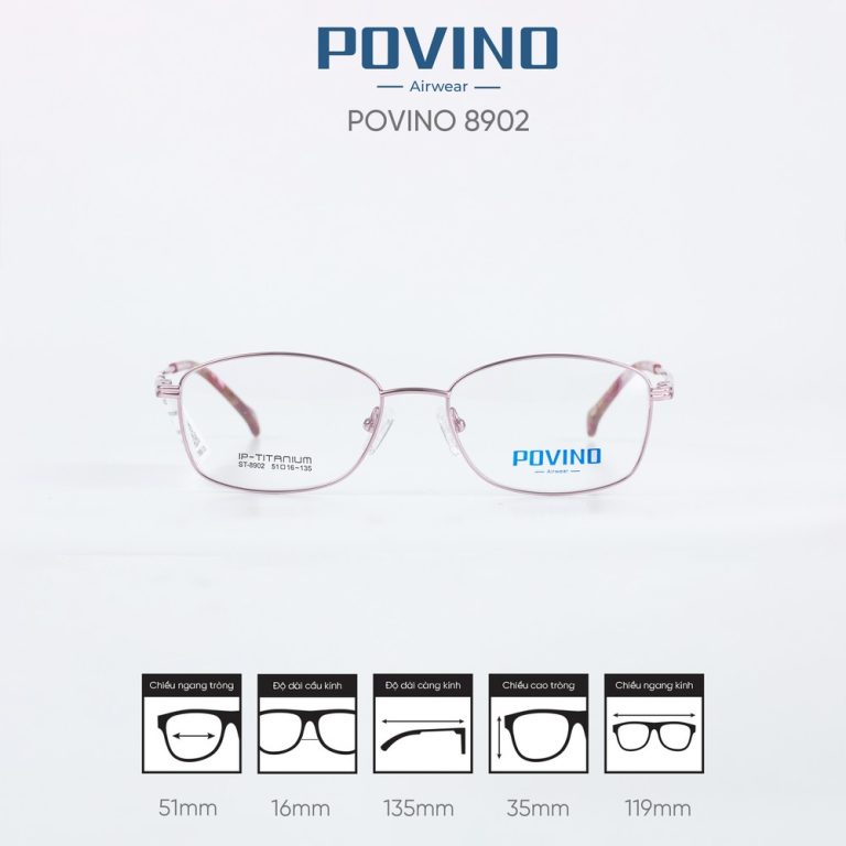 Gọng kính POVINO ST8902 - Ảnh 1
