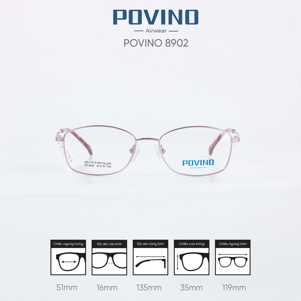Gọng kính POVINO ST8902 - Ảnh 1