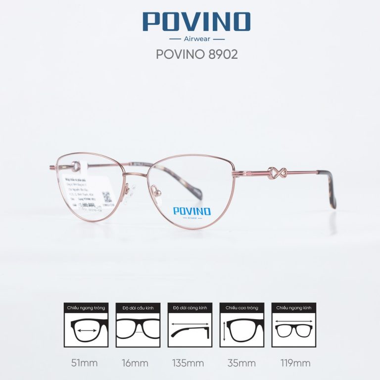 Gọng kính POVINO ST8902 - Ảnh 6