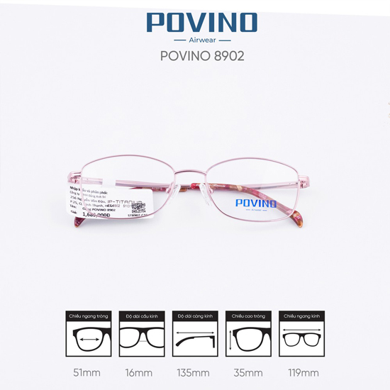 Gọng kính POVINO ST8902 - Ảnh 4