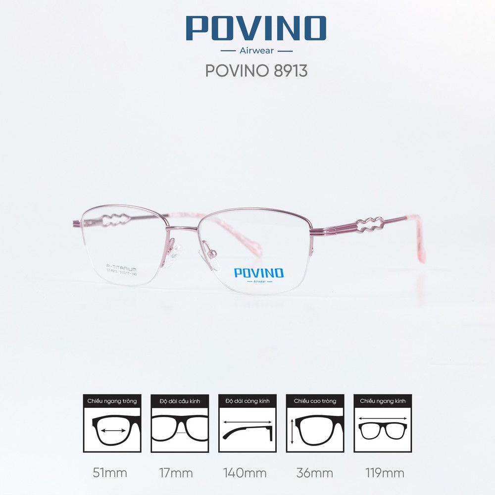 Gọng kính POVINO ST8913 - Ảnh 5