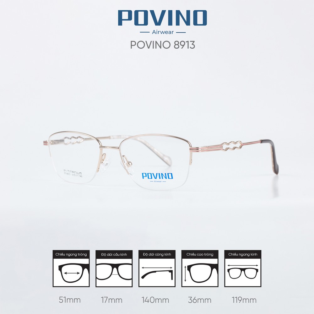 Gọng kính POVINO ST8913 - Ảnh 4