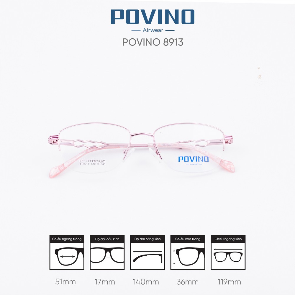Gọng kính POVINO ST8913 - Ảnh 3