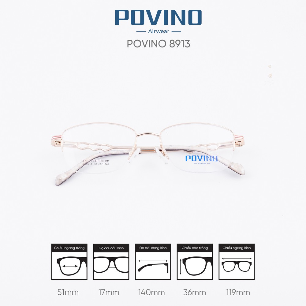 Gọng kính POVINO ST8913 - Ảnh 2