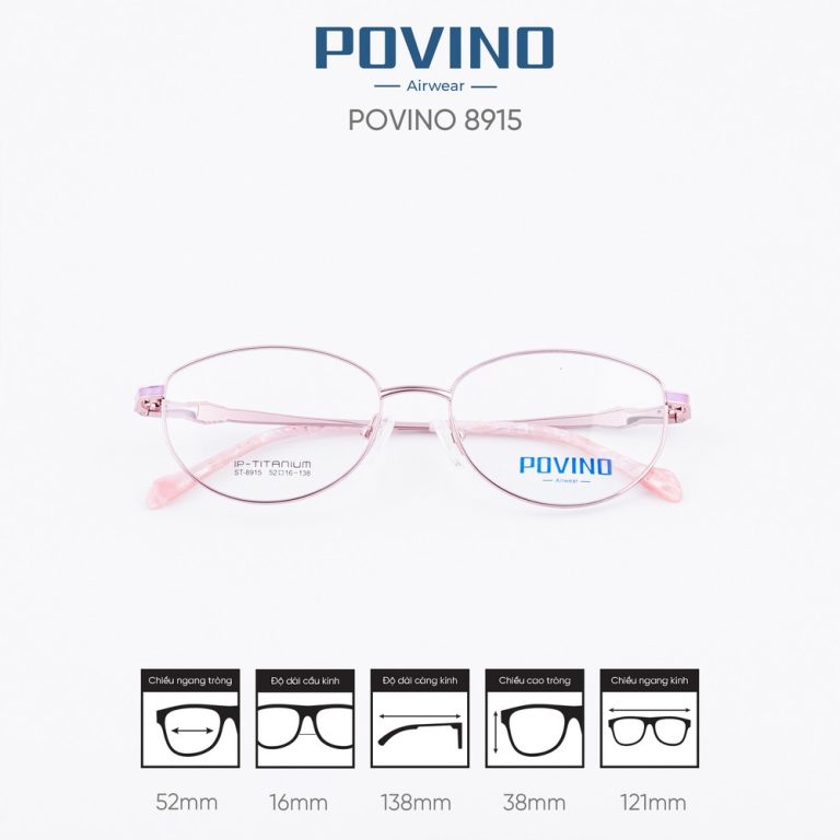 Gọng kính POVINO ST8915 - Ảnh 4