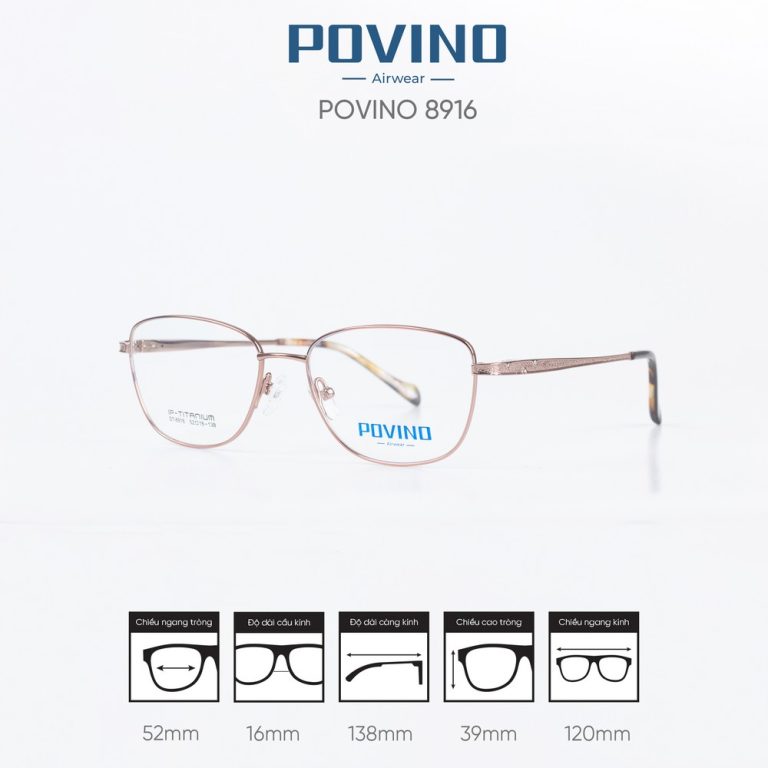 Gọng kính POVINO ST8916 - Ảnh 7