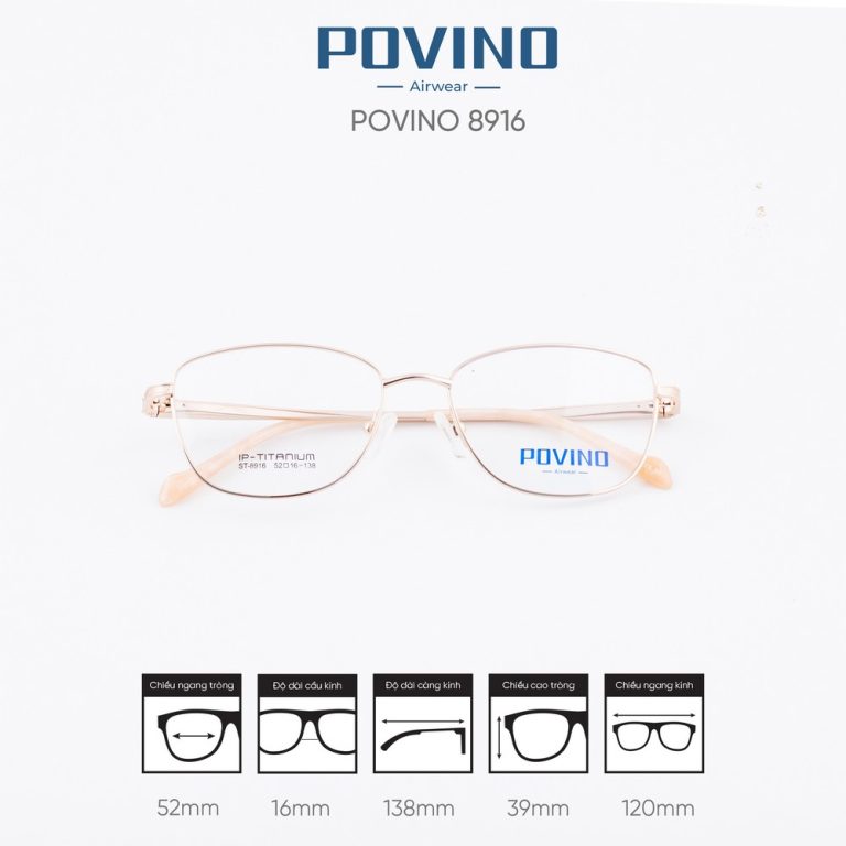Gọng kính POVINO ST8916 - Ảnh 4