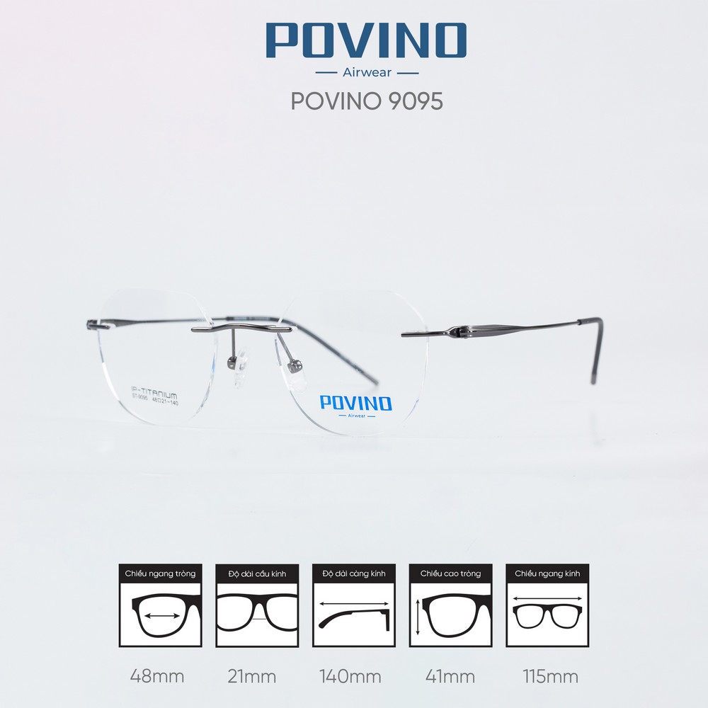 Gọng kính POVINO ST9095 - Ảnh 4