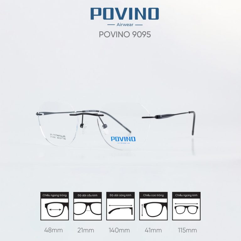 Gọng kính POVINO ST9095 - Ảnh 2