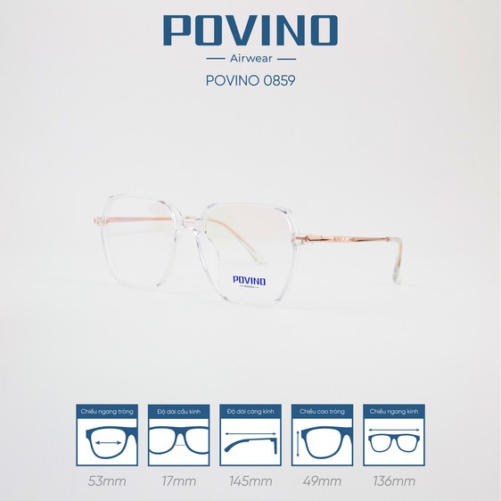 Gọng kính POVINO PO0859 - Ảnh 10